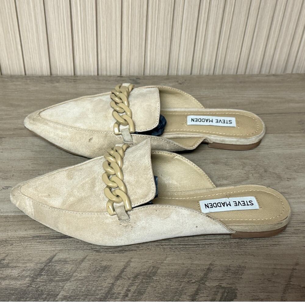 Steve Madden Almah Leather Suede Flat Mule Women’s Size 7M - Picture 11 of 11